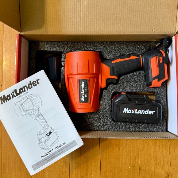 Cordless Hand-held Leaf Snow Blower, NWT (NEVER used) - Picture 3 of 8